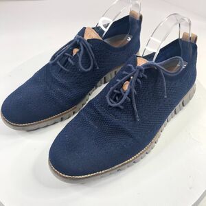 Cole Haan Zerogrand Stitchlite C27844 Blue Wingtip Oxford Casual Shoes 11.5 M